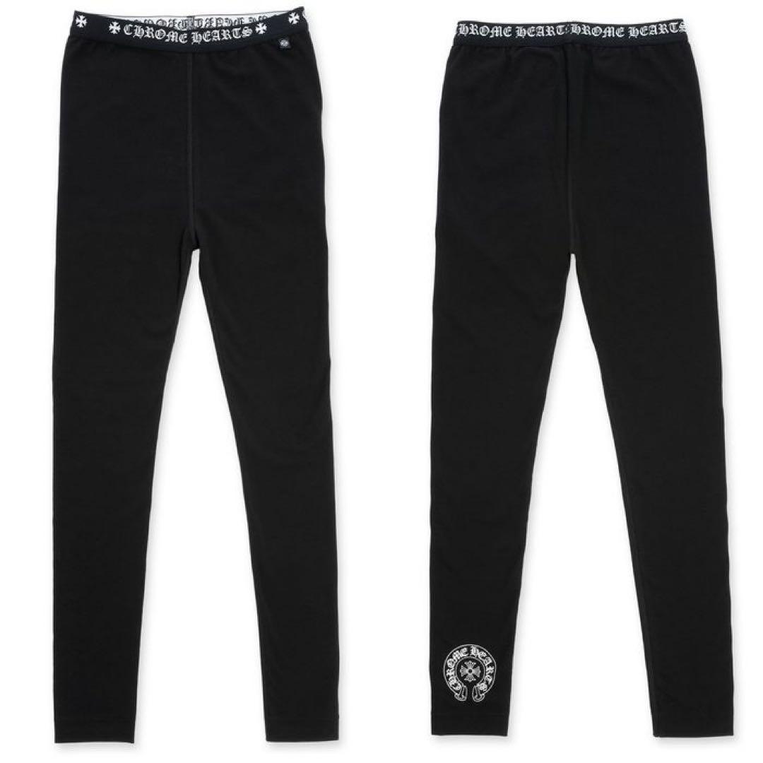 最終値下げCHROME HEARTS ブラックレディースレギンス