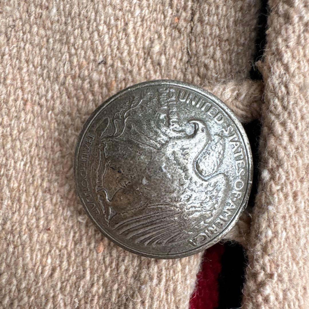 オルテガ幾何学模様 ベージュ チマヨベスト 90s