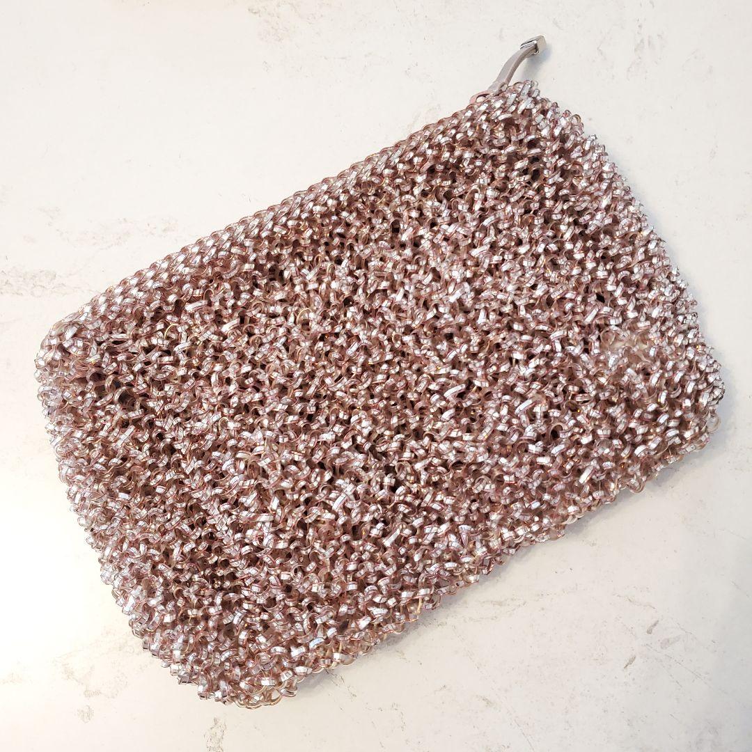 ピンク ローズ クラッチバッグ ショルダーバッグ