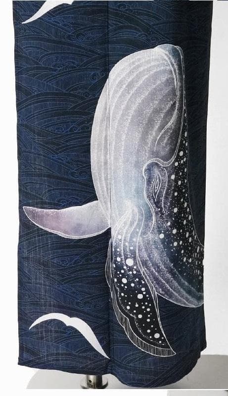 しげこです〜レア柄★めずらしい絵羽柄浴衣.紺地波柄