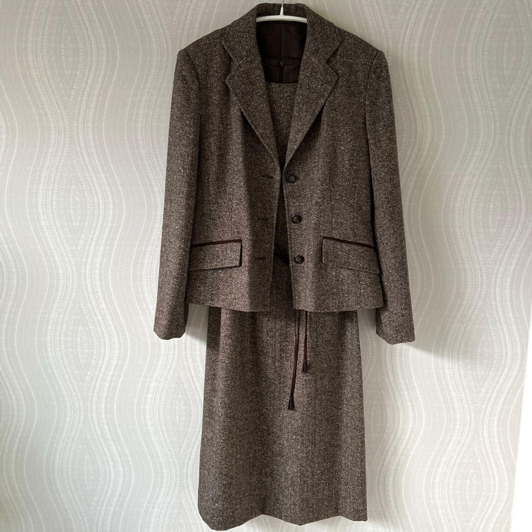 新品✨ローラアシュレイ　ツイード　スーツ　セットアップ　テーラードジャケット9号