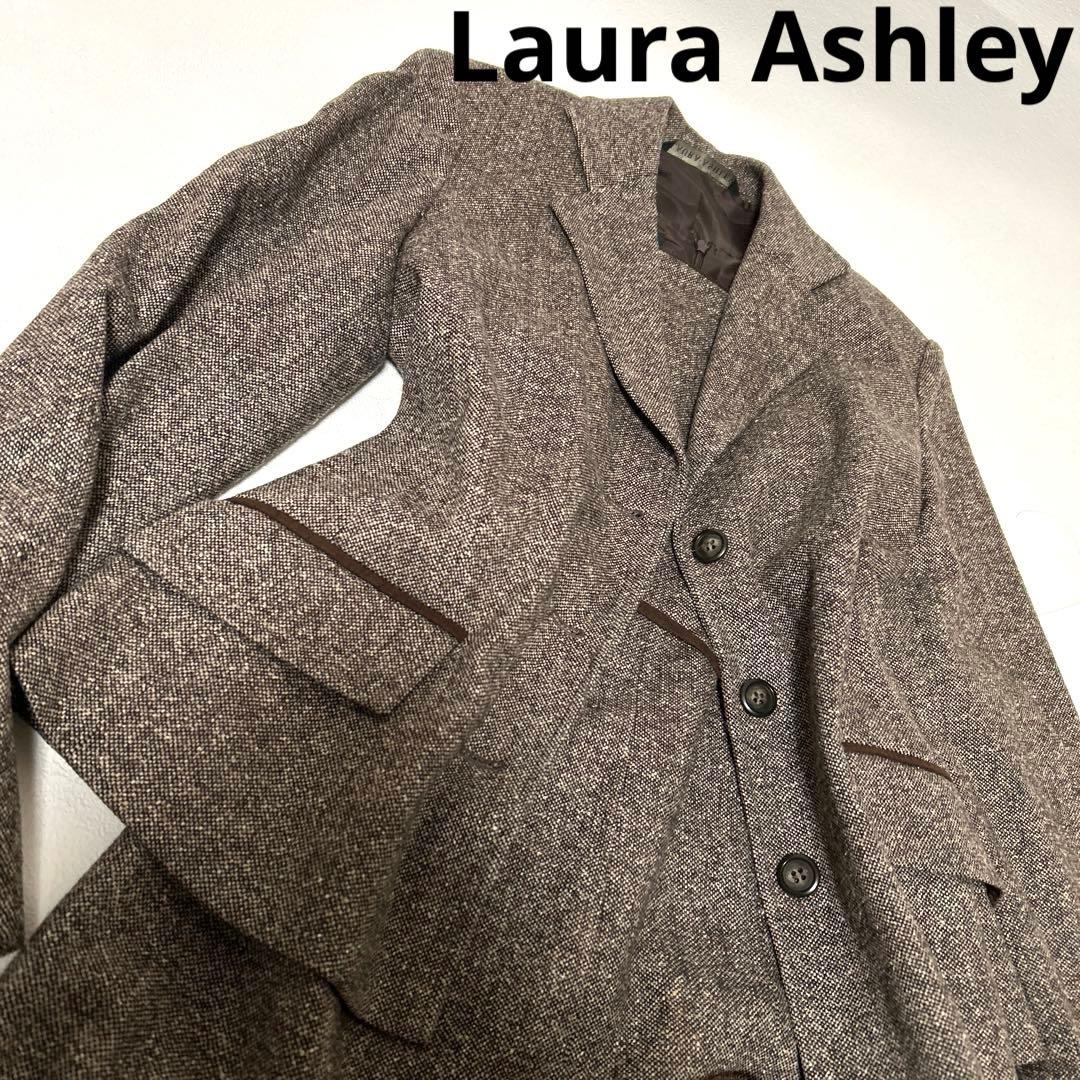 新品✨ローラアシュレイ　ツイード　スーツ　セットアップ　テーラードジャケット9号