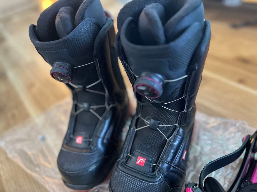 head スノーボードブーツ バインディング　セットブラック/ピンク