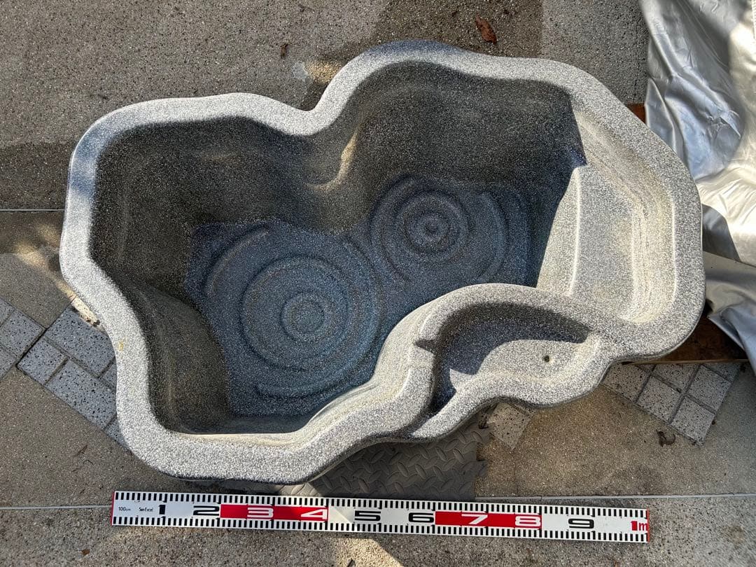 プラ池 ひょうたん池 大型 みかげ調 亀 金魚 メダカ