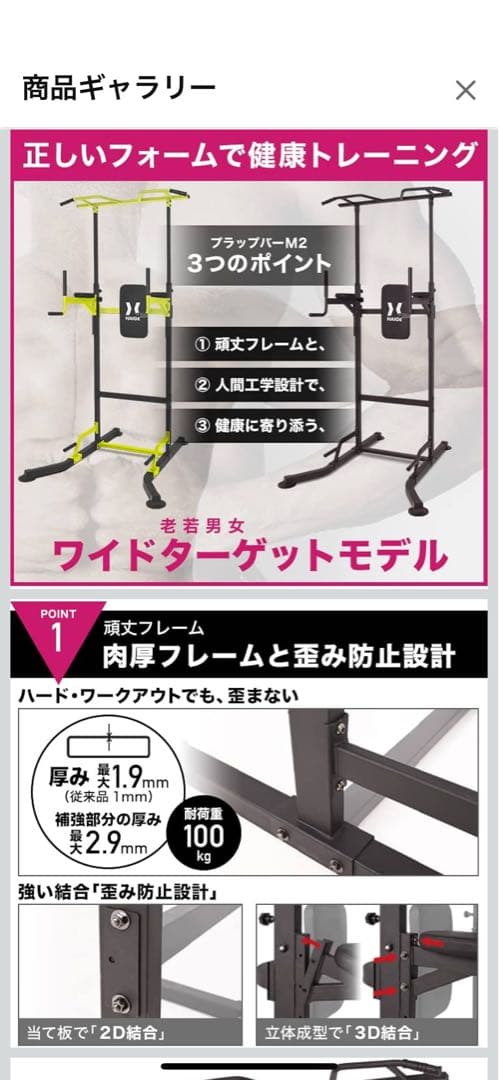 【送料込み！】HAIGE(ハイガー) ぶら下がり健康器 懸垂マシン