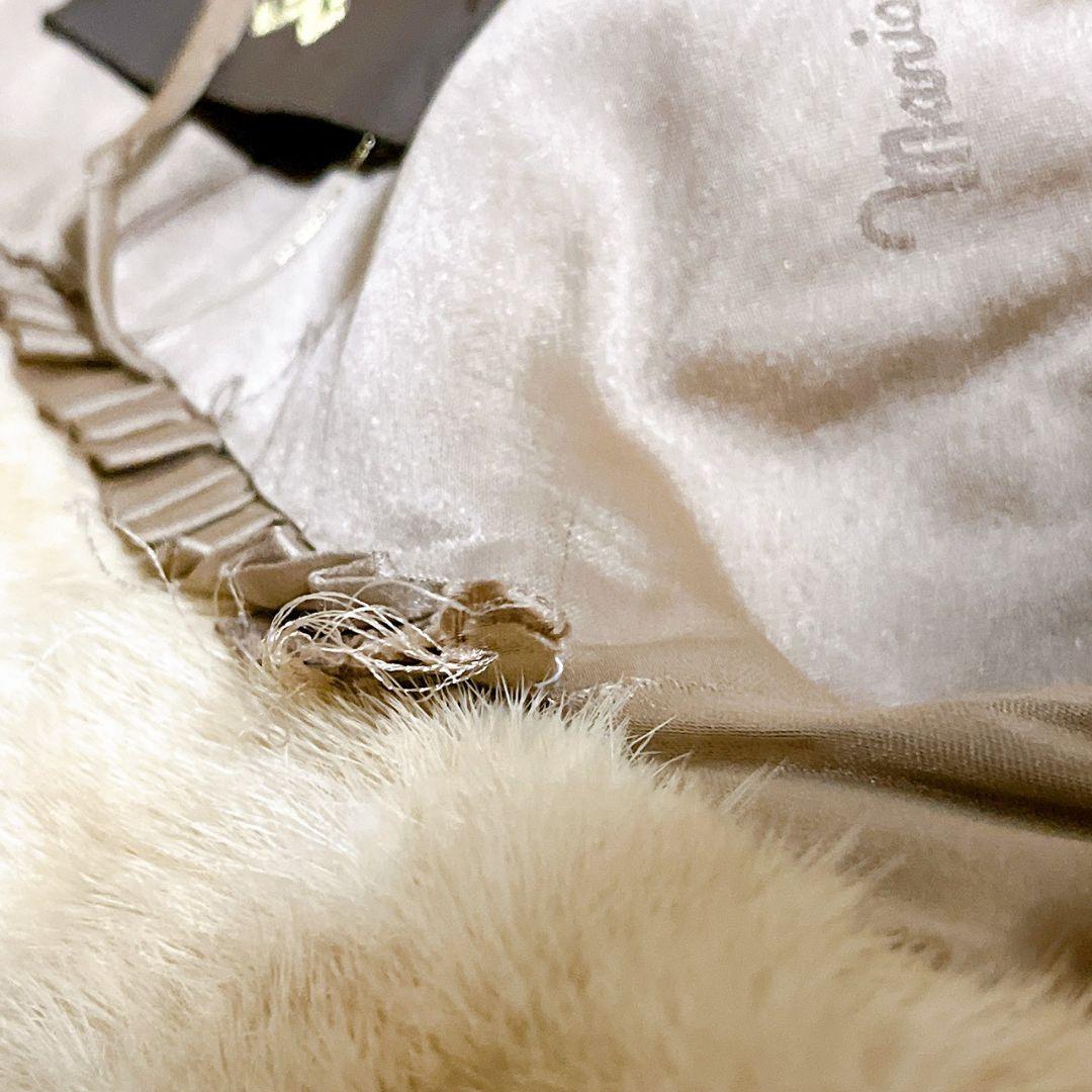 マリオ バレンチノ ファーコート XL ベージュ シルク 高級感 セレブ