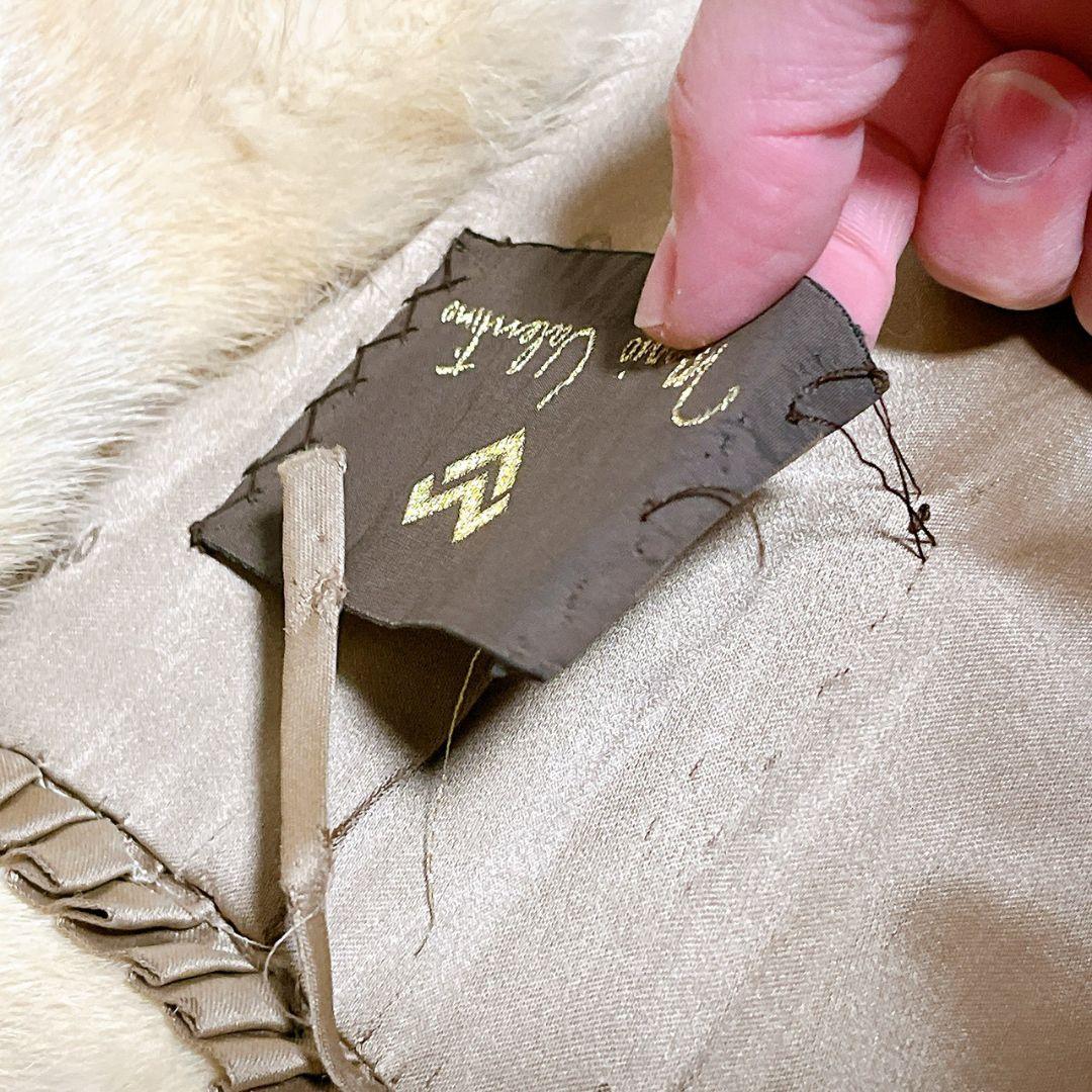 マリオ バレンチノ ファーコート XL ベージュ シルク 高級感 セレブ