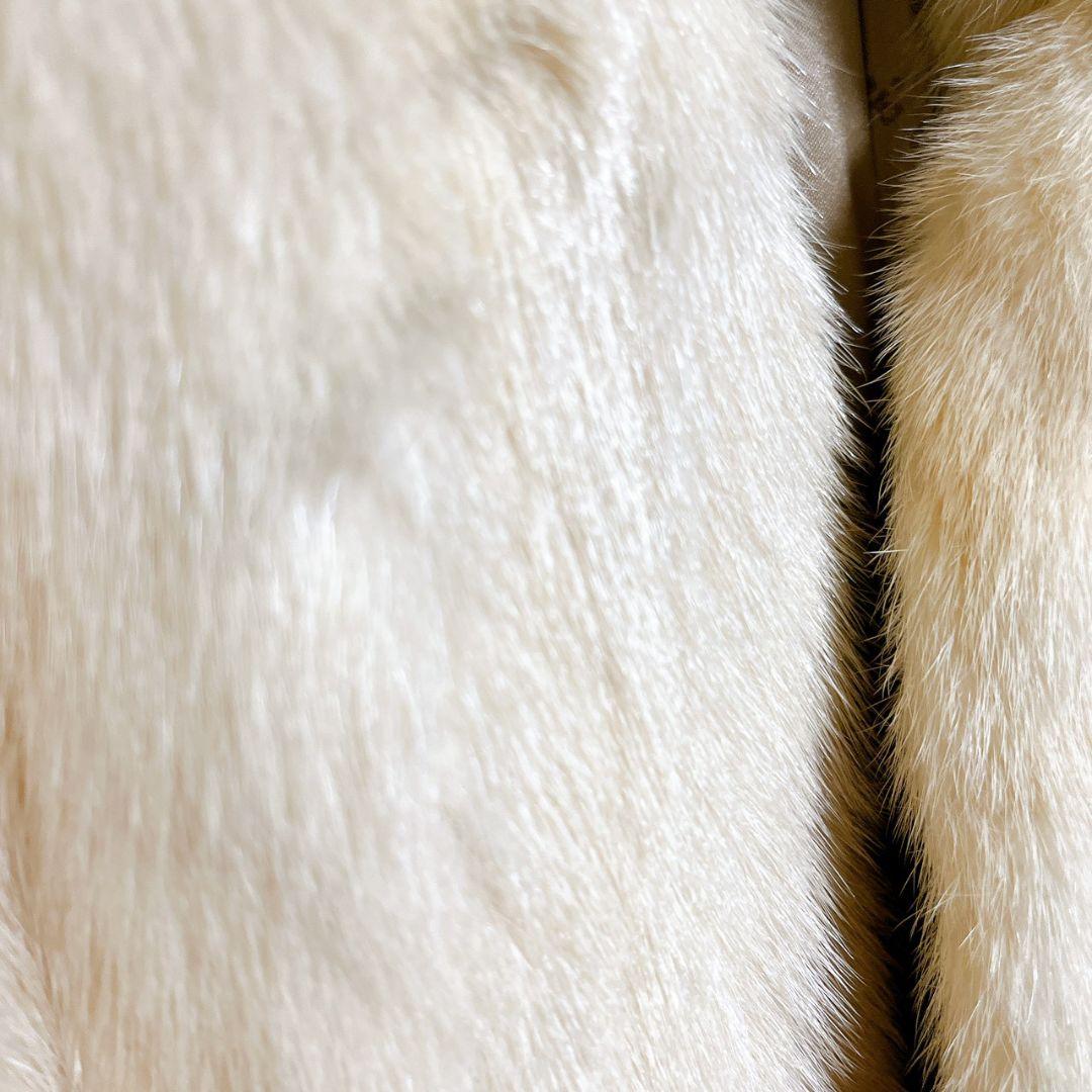 マリオ バレンチノ ファーコート XL ベージュ シルク 高級感 セレブ