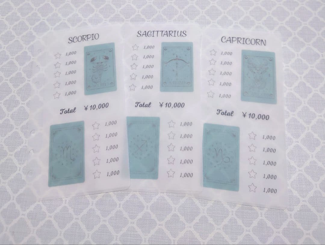 あやまる　Savingスクラッチ３種　A6リフィル２種