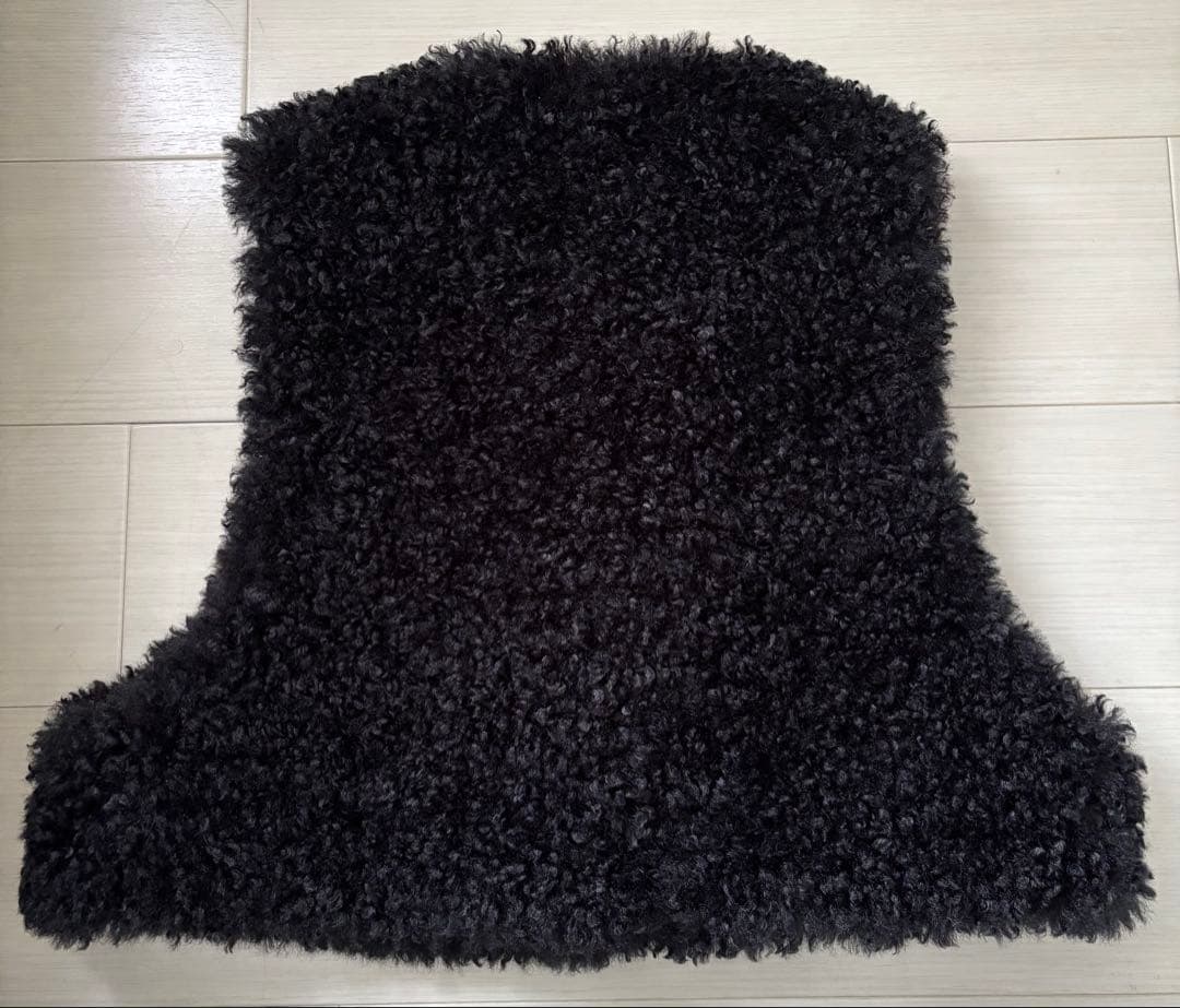 HYKE FAUX SHEARLING CROPPED VEST ボアベスト