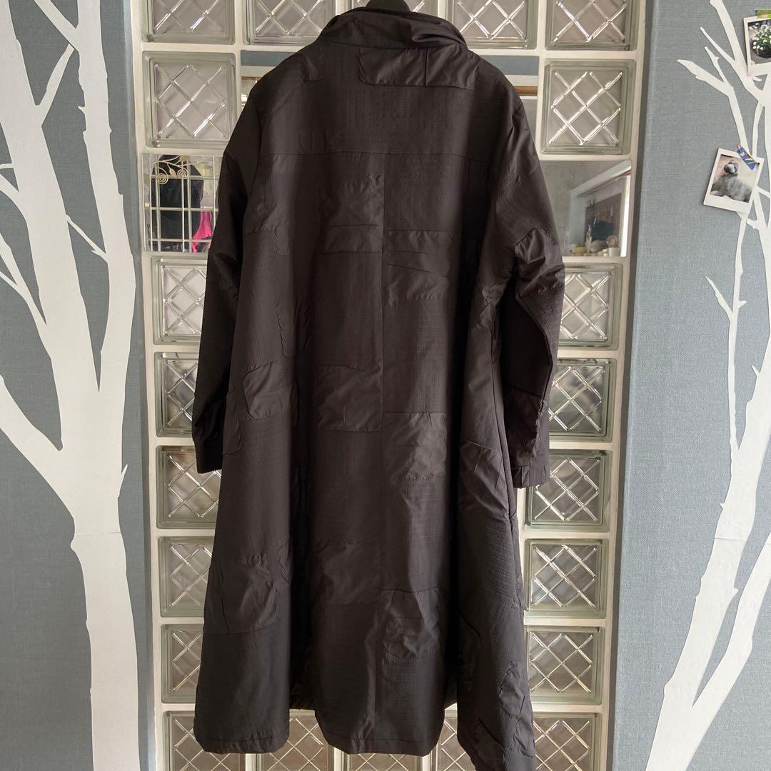 ブラックモッズコート フルジッパー