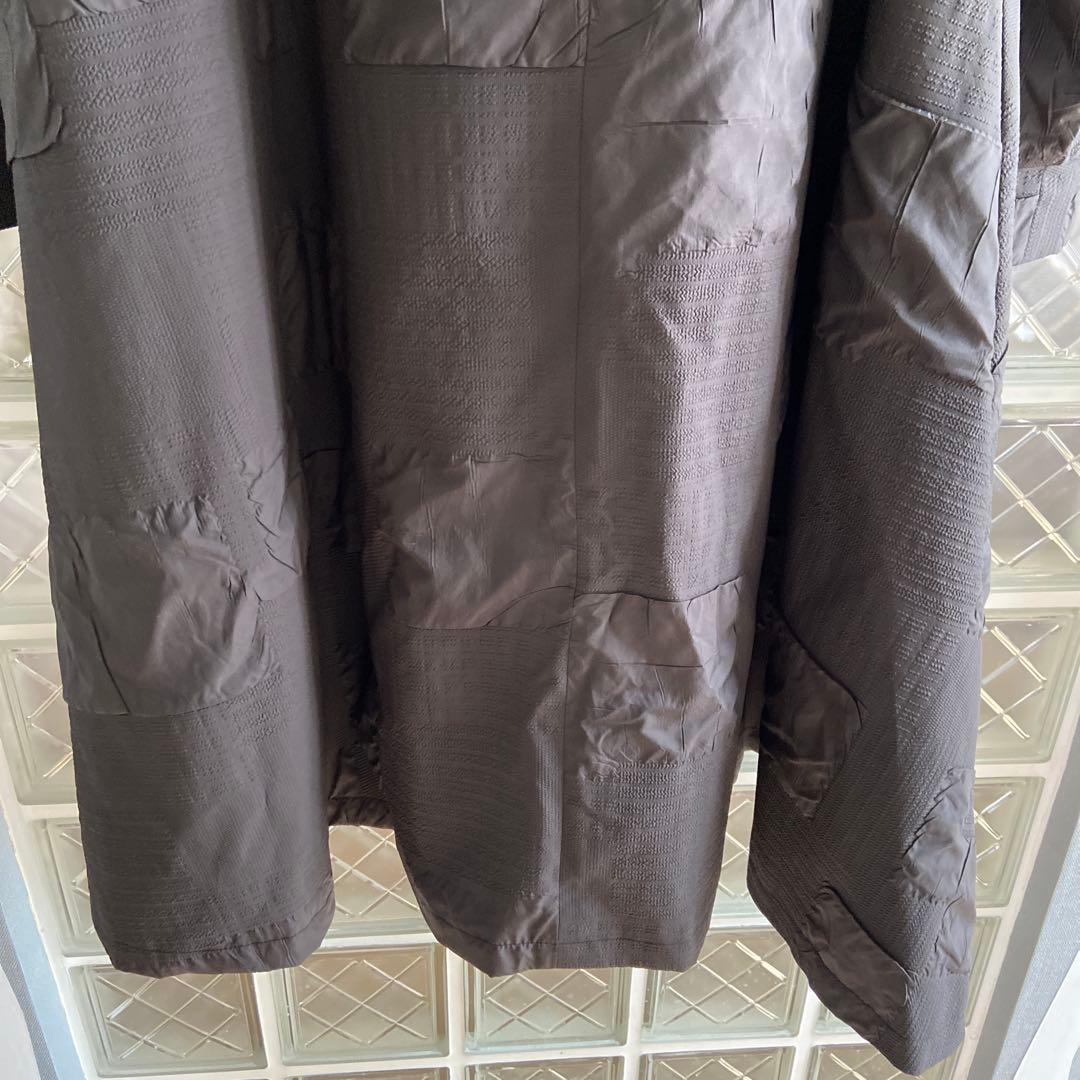 ブラックモッズコート フルジッパー