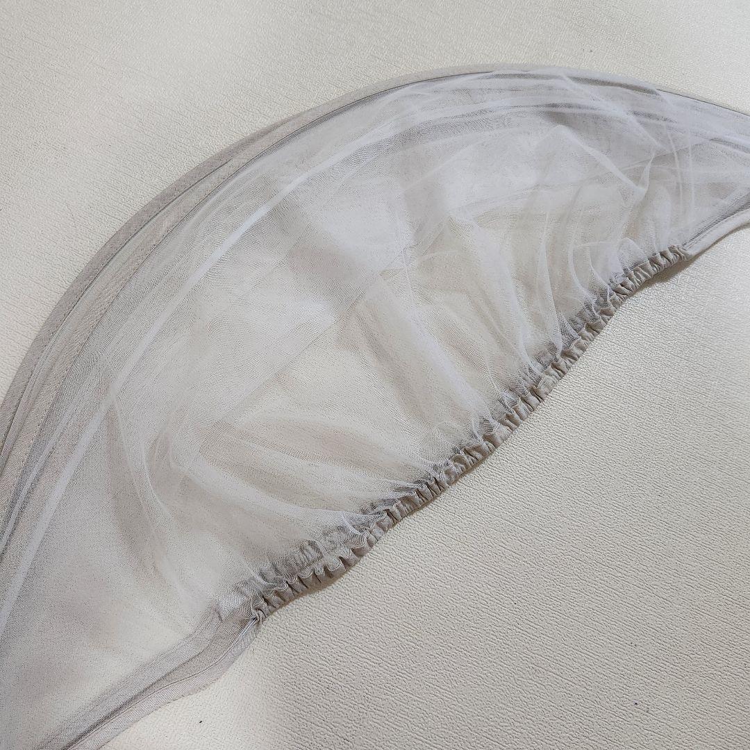 美品 HZDMJ ベビーベット ベージュ 高さ調整可能