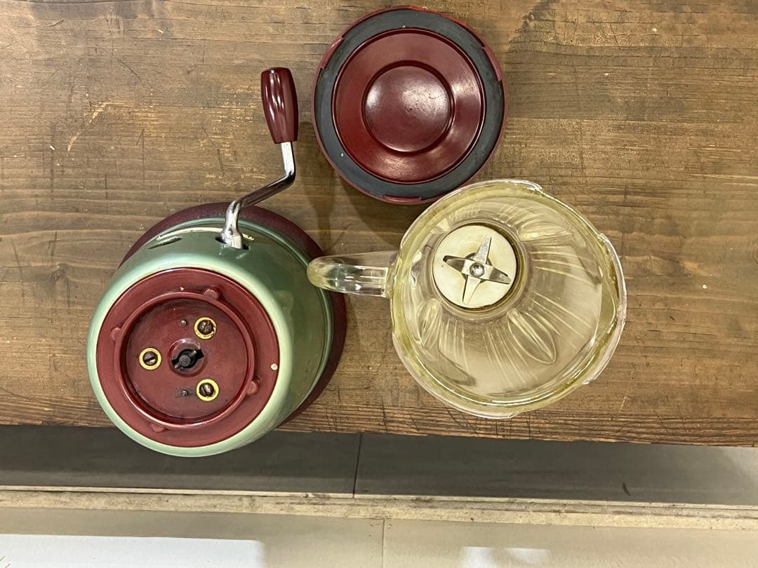 昭和レトロ 手回しミキサー 手動式 マダム