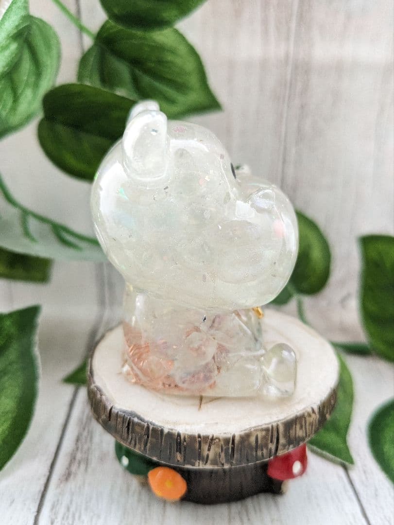 【yucco89】エンジェルオーラクォーツのかばちゃん形オルゴ☆他２点