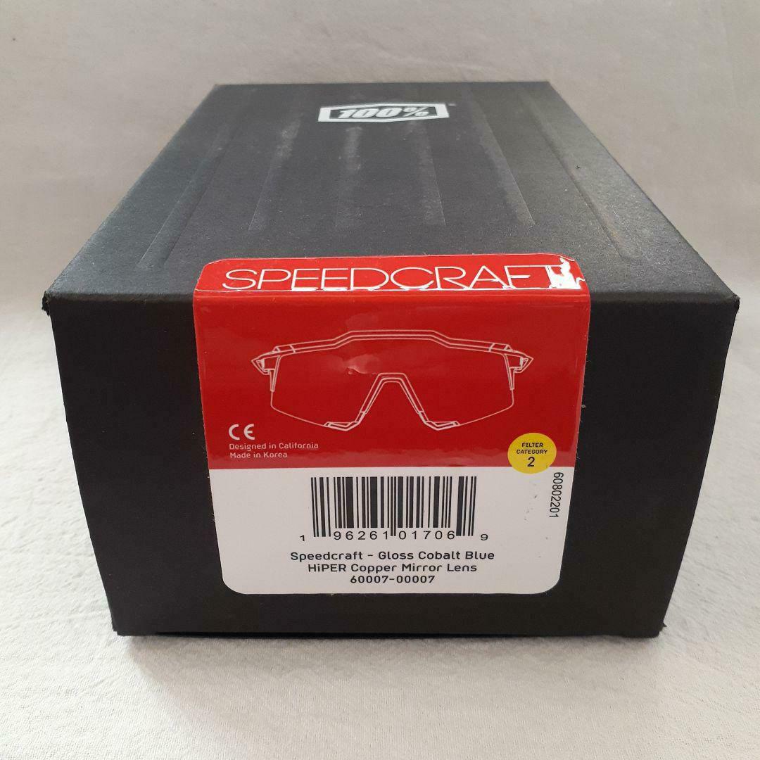 100% SPEEDCRAFT コバルトブルー ワンハンドレッド サングラス