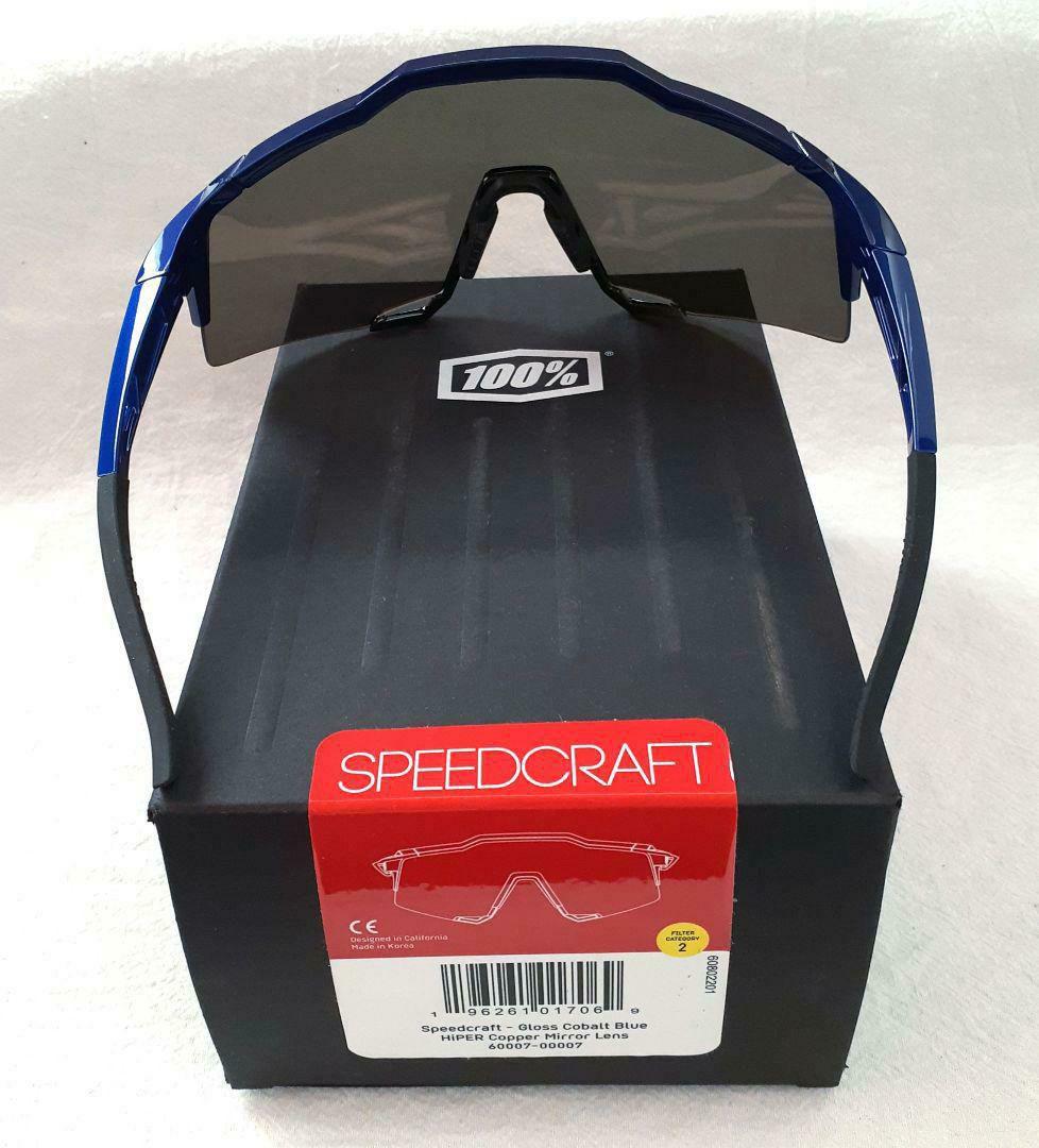100% SPEEDCRAFT コバルトブルー ワンハンドレッド サングラス