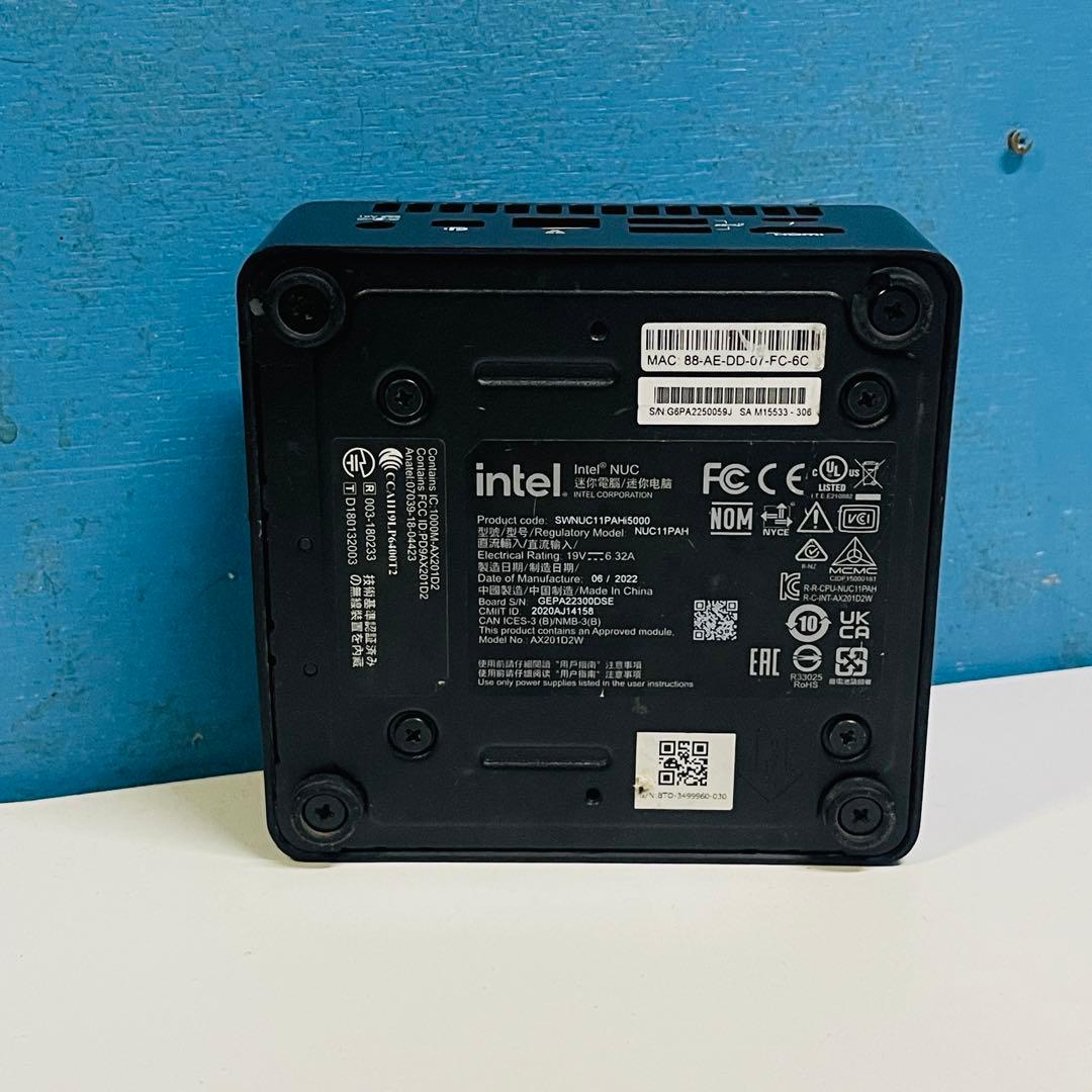INTEL NUC11PAH　ミニpc 電源確認済み