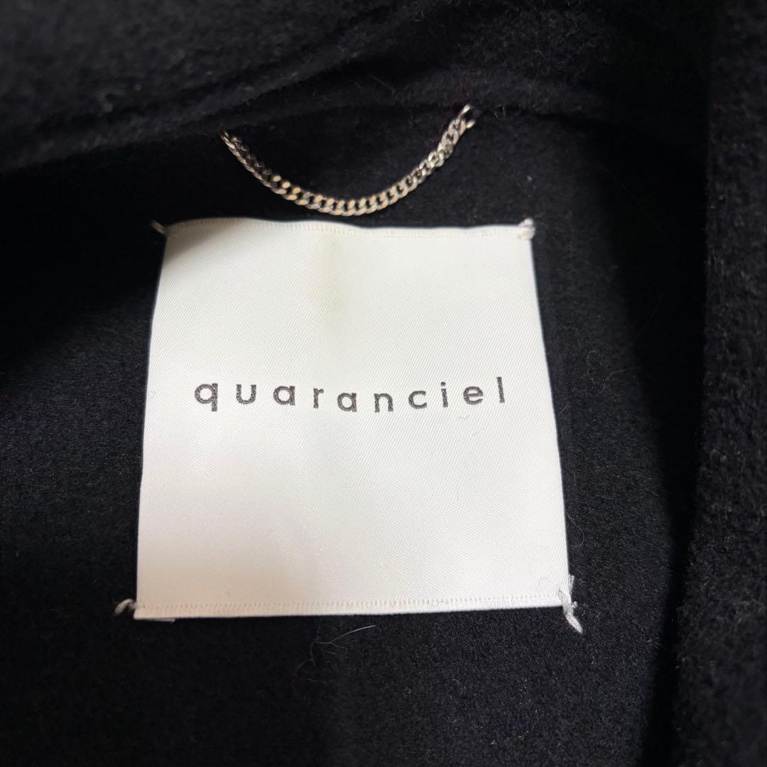 quaranciel: カランシエル リバー ケープ コート ブラック