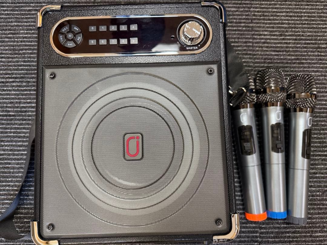 野外スピーカー+ワイヤレスマイク3本 説明書付属