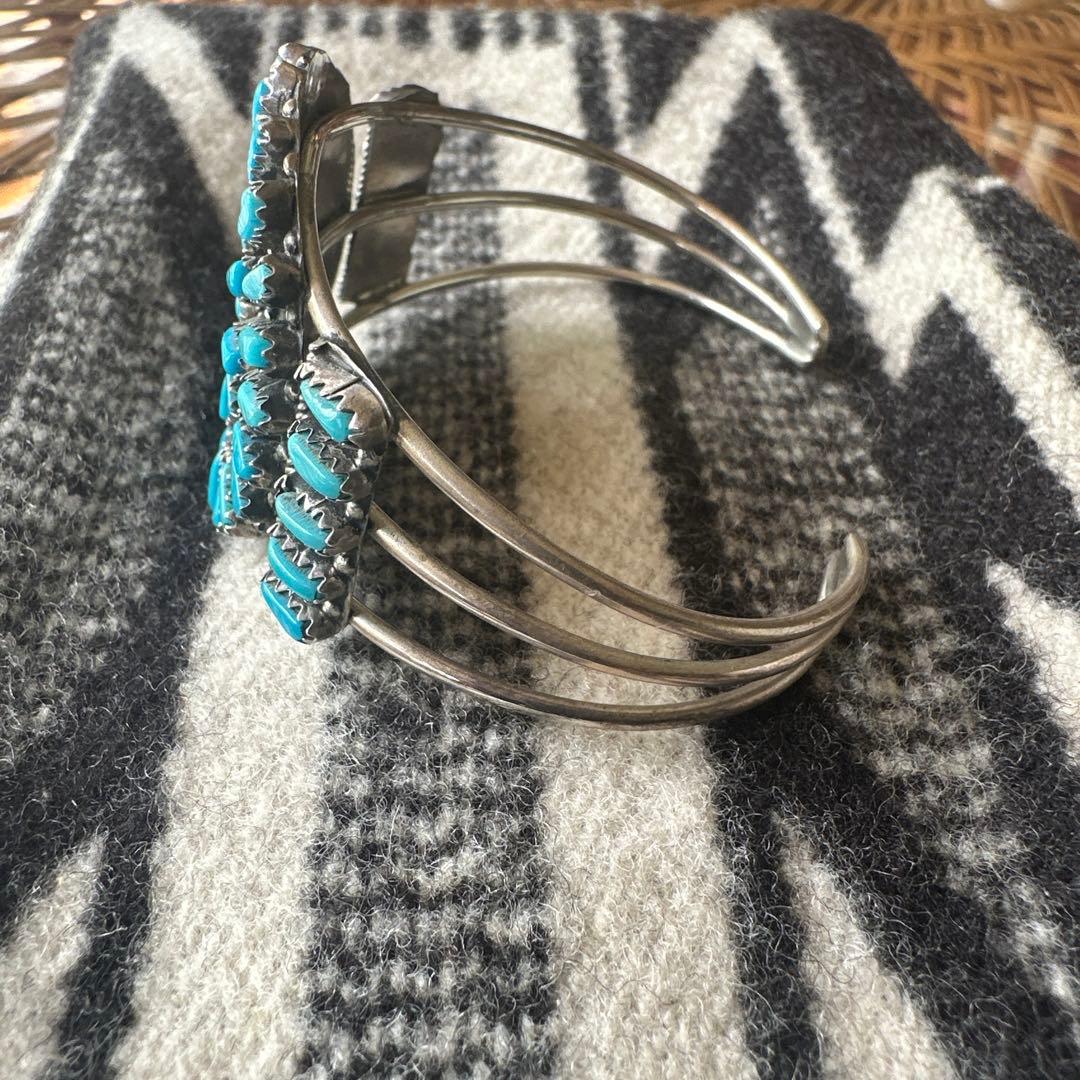 インディアンジュエリー Navajo ナバホ族 シルバーターコイズバングル