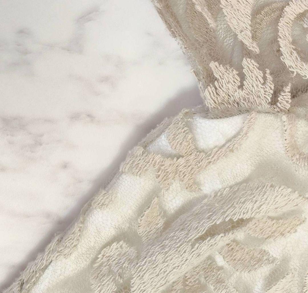 TADASHI SHOJI 総レース ティアード マキシ丈 ロング ドレス