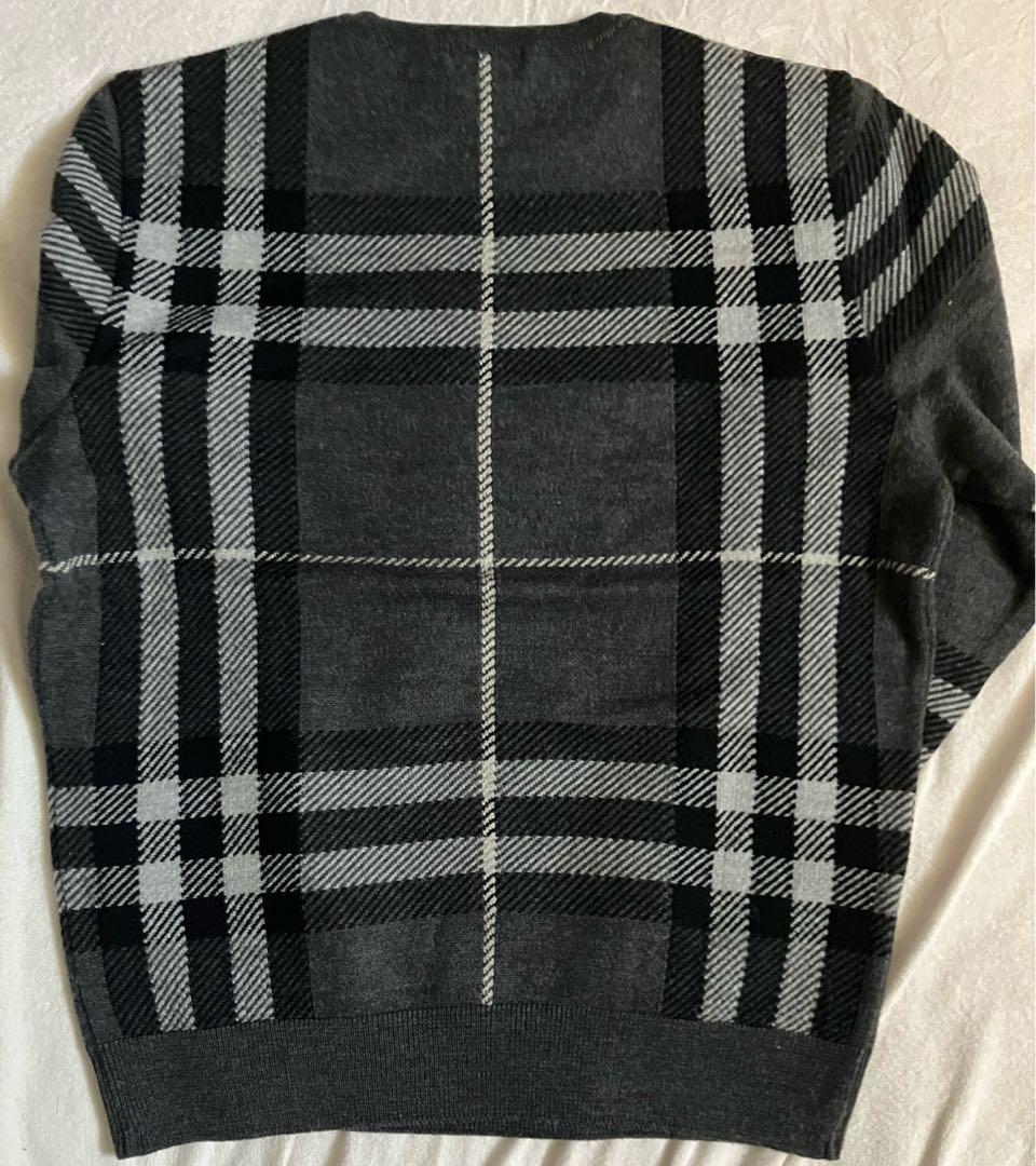 美品 バーバリー チェック柄ニットセーター