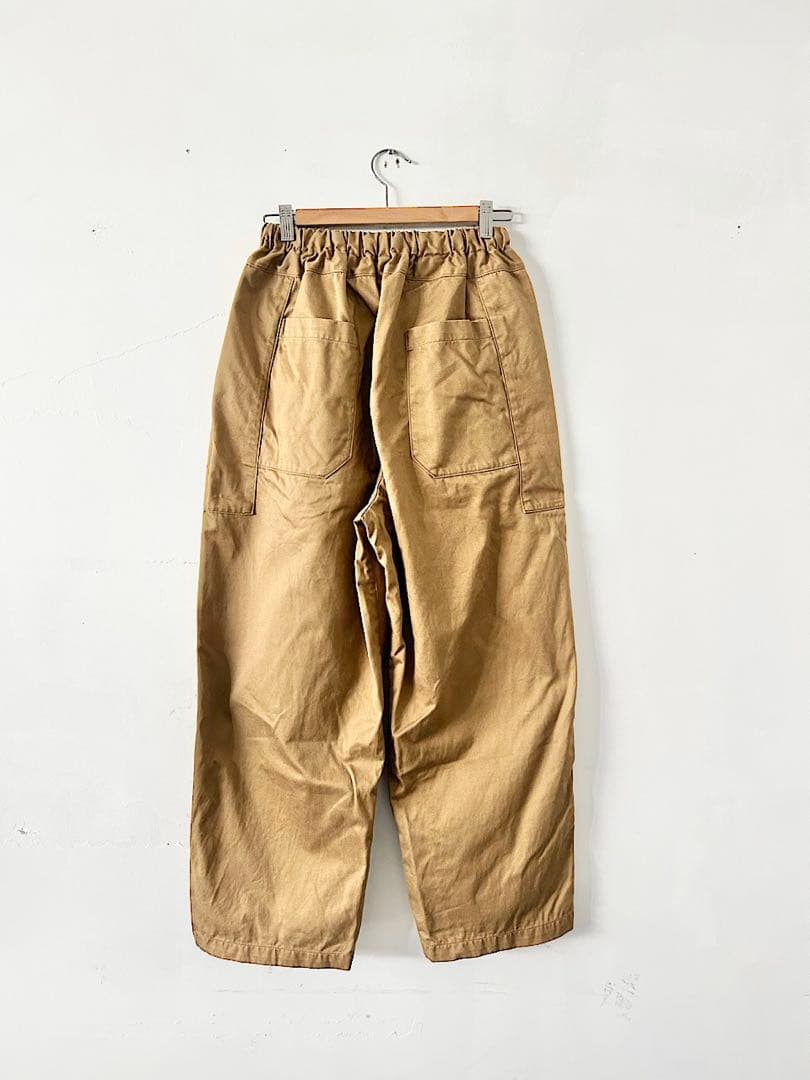 homspun 　高密度ウェポンひもワイドパンツ　キャメル　F 　定価2.4万