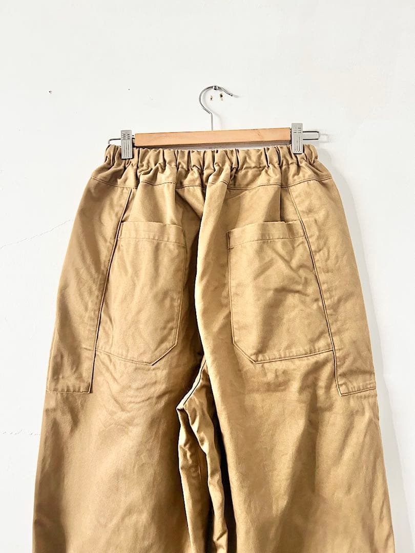 homspun 　高密度ウェポンひもワイドパンツ　キャメル　F 　定価2.4万