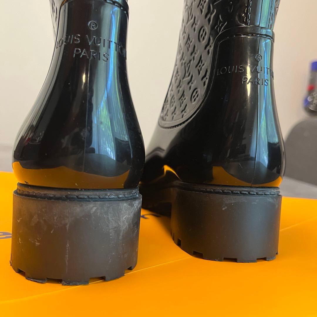 Louis Vuitton ブラック 長靴　36 23cm