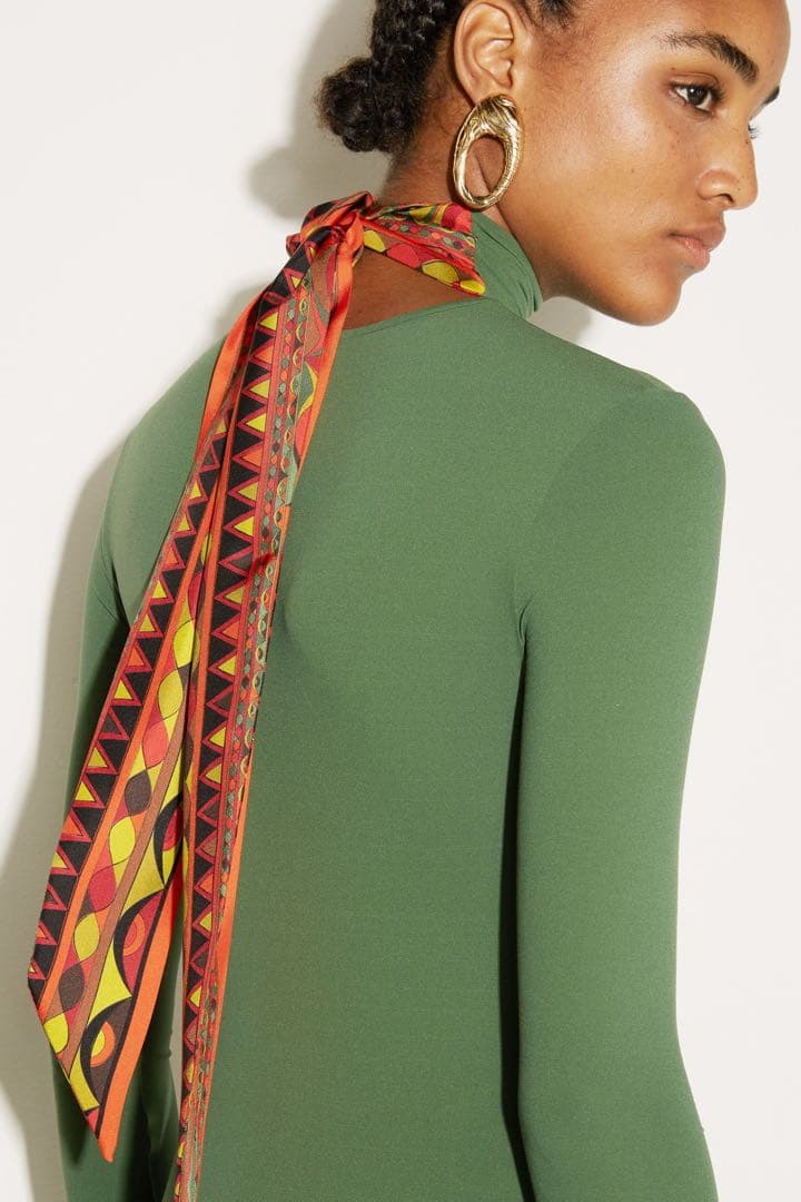 新品☆定価¥91,300 エミリオ プッチ スカーフ付 タートル カットソー M