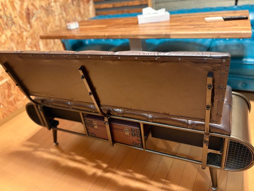 プ*!様 アンティーク　ベンチソファ2人〜3人掛け