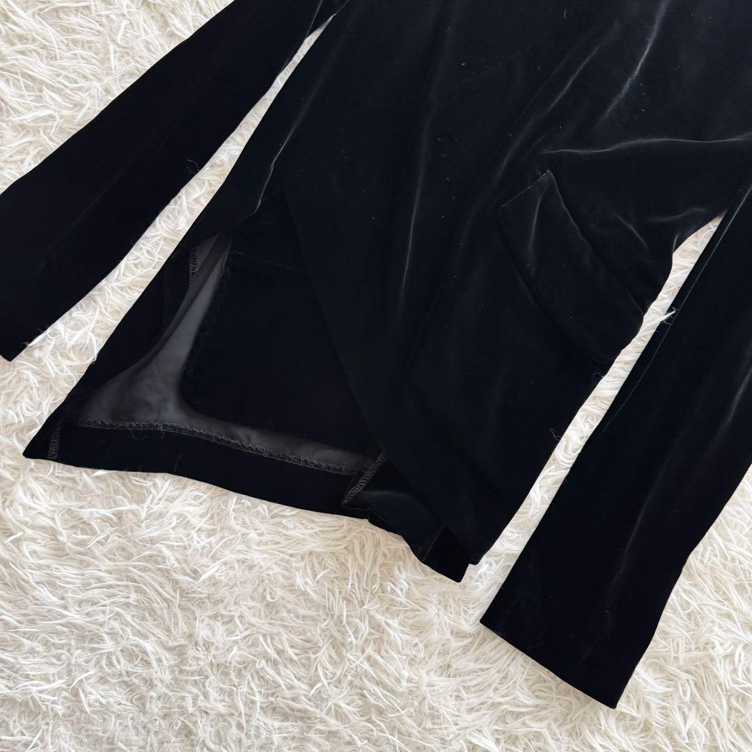 コムデギャルソン　AD2002　ジャケット　ねじれ期　変形デザイン　黒　ベロア
