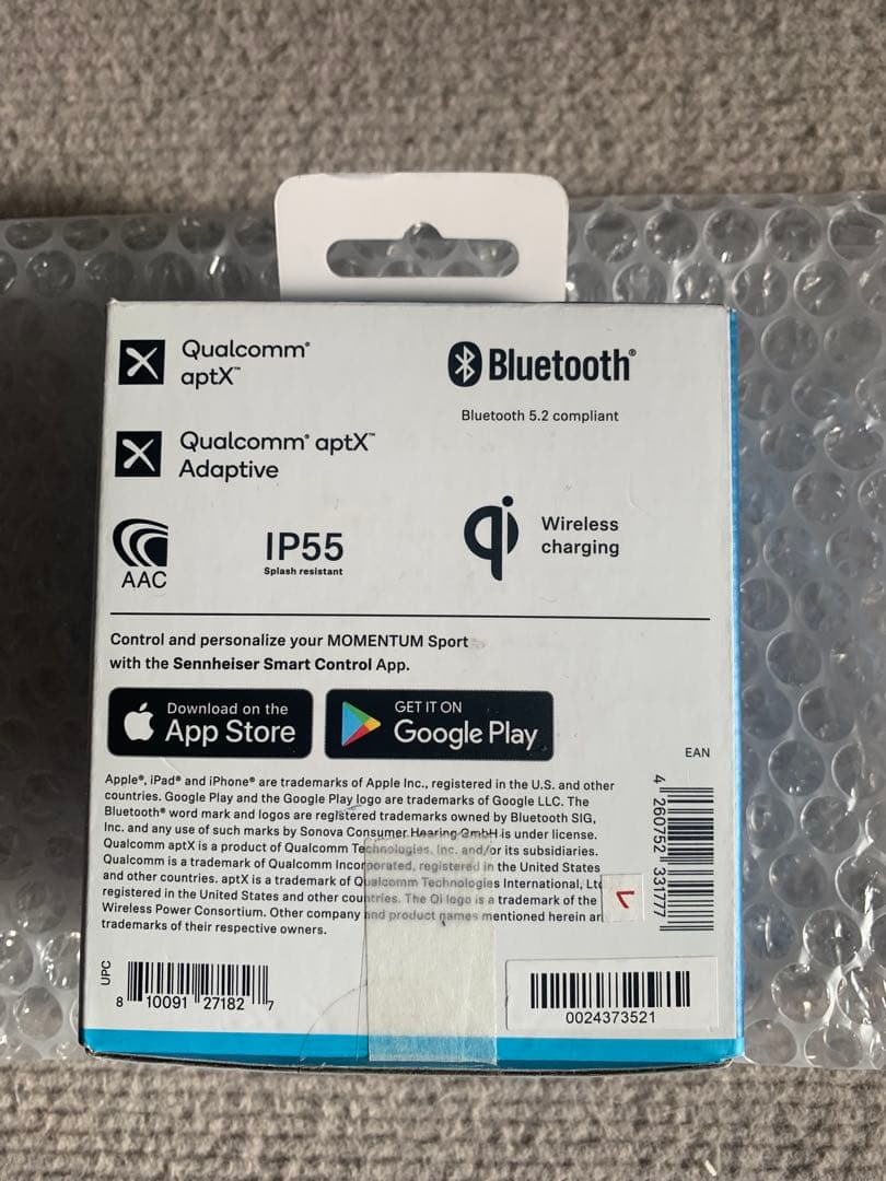 Sennheiser Momentum Sport ワイヤレスイヤホン