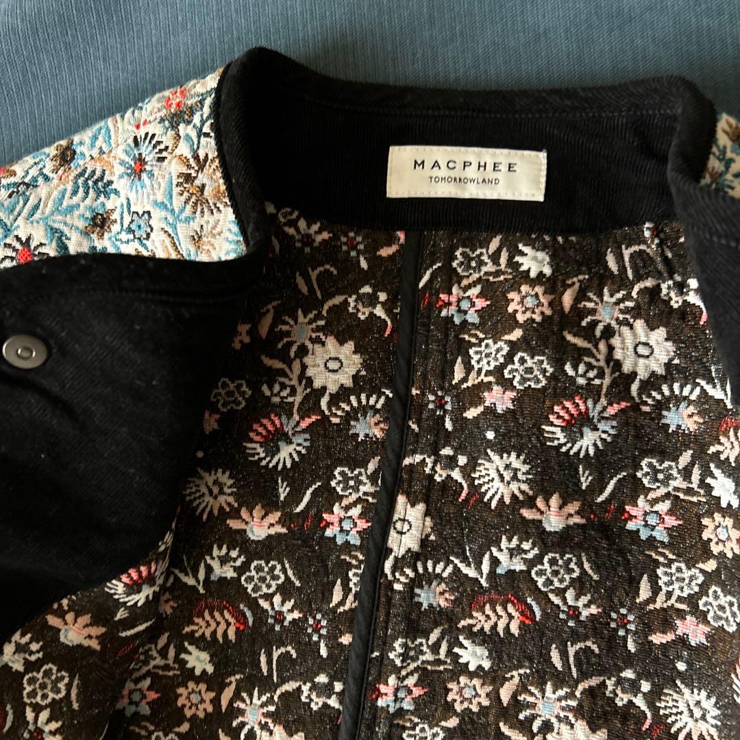 MACPHEE フローラルゴブラン ノーカラージャケット マカフィー　2023