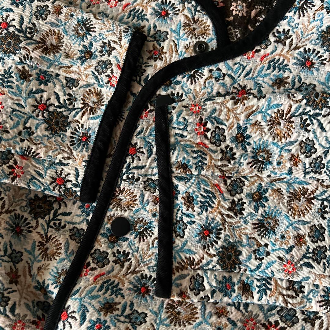 MACPHEE フローラルゴブラン ノーカラージャケット マカフィー　2023