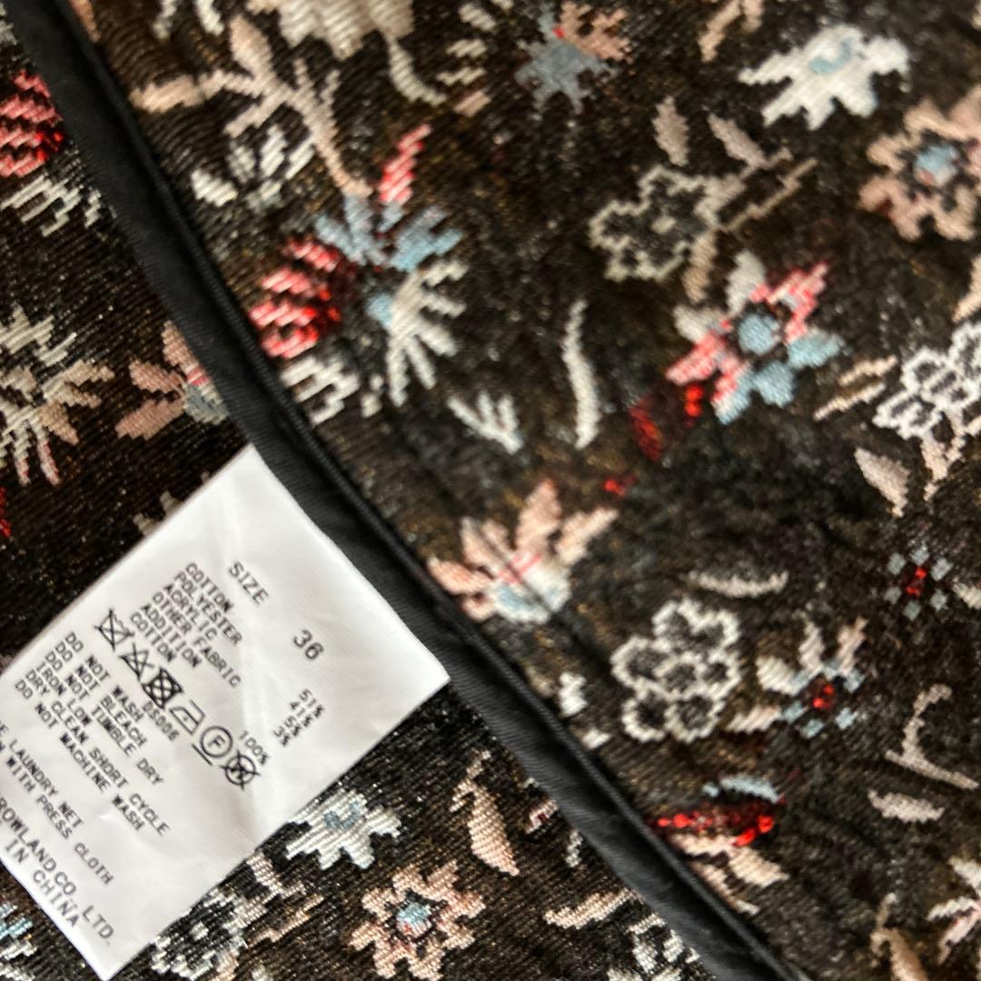 MACPHEE フローラルゴブラン ノーカラージャケット マカフィー　2023