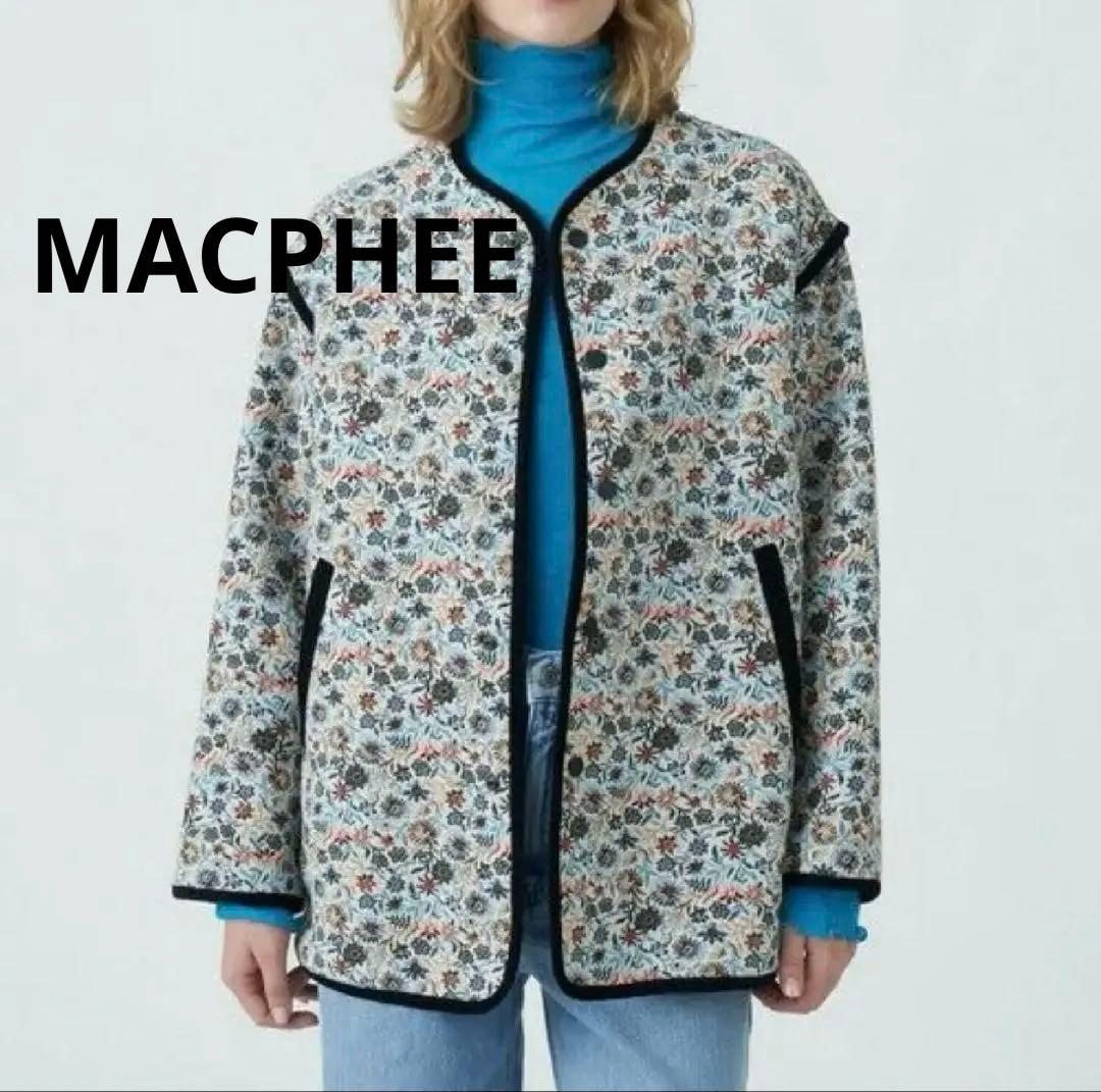 MACPHEE フローラルゴブラン ノーカラージャケット マカフィー　2023