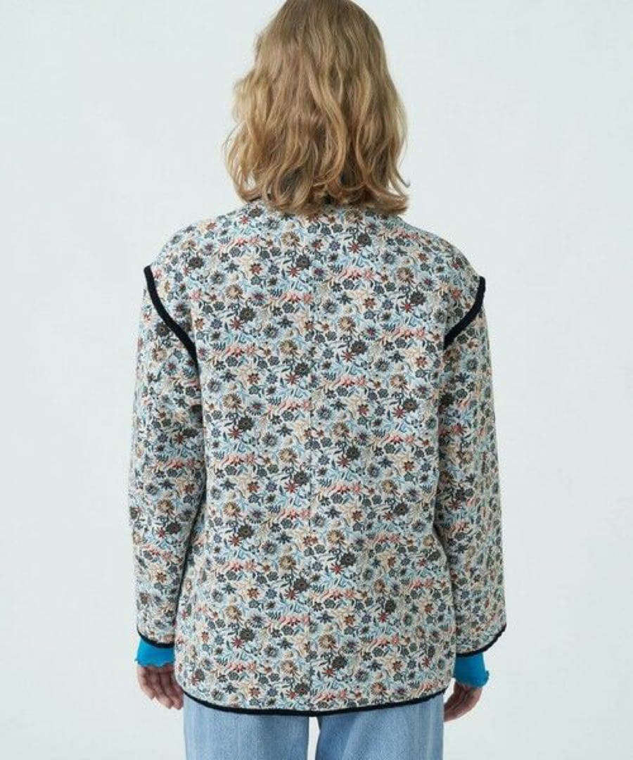 MACPHEE フローラルゴブラン ノーカラージャケット マカフィー　2023