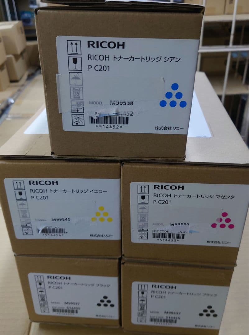 RICOH トナーP C201ブラック②、シアン①、マゼンタ①、イエロー①