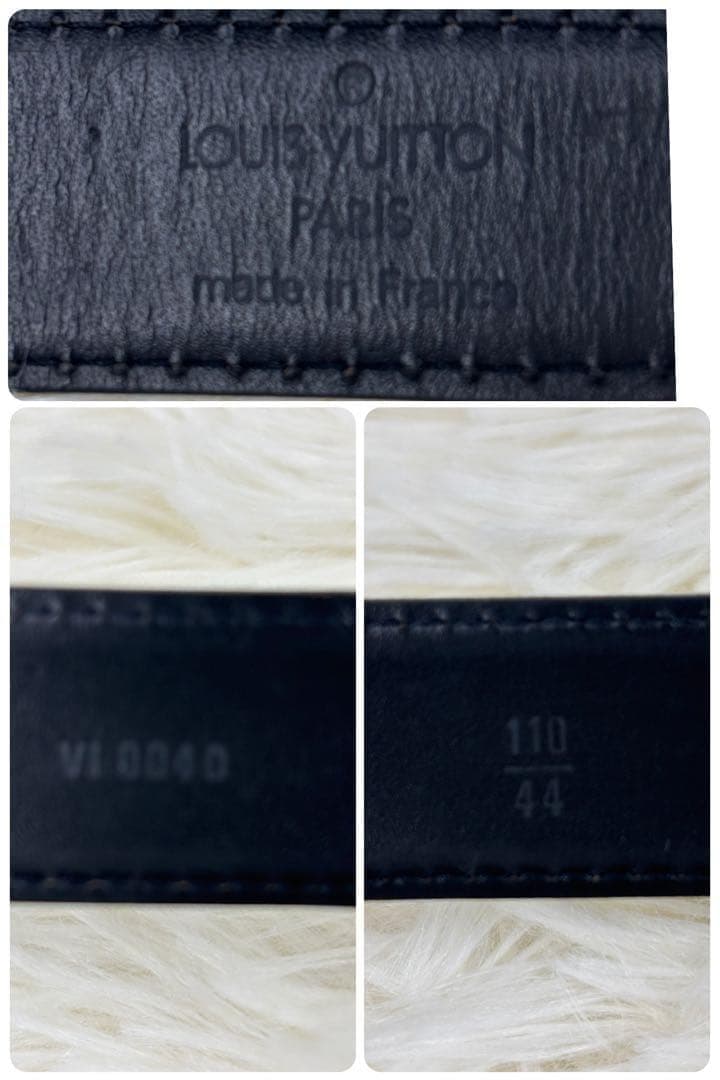 ルイヴィトン ベルト エピ ノワール ブラック ユニセックス ロゴ刻印