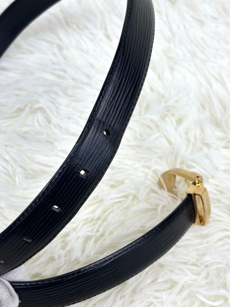 ルイヴィトン ベルト エピ ノワール ブラック ユニセックス ロゴ刻印