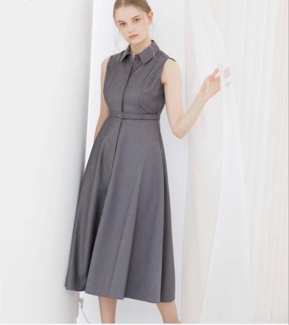 m*o様 ノースリーブフレアベルトワンピース lalune