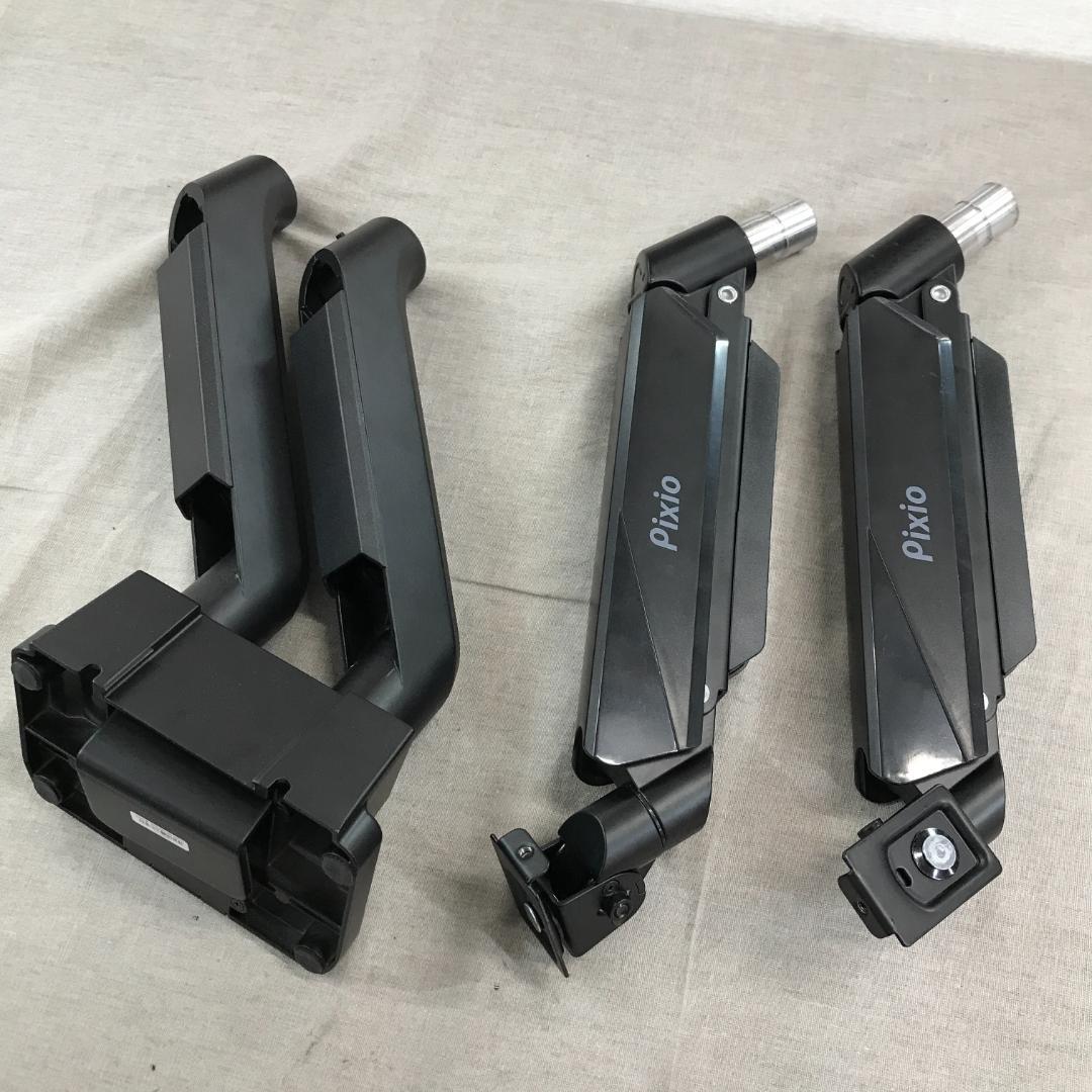 m*t様 Pixio PS2D モニターアーム デュアル 黒 ブラック