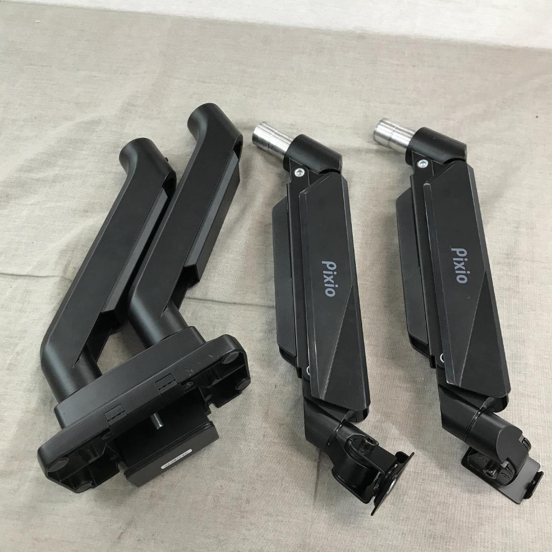 m*t様 Pixio PS2D モニターアーム デュアル 黒 ブラック