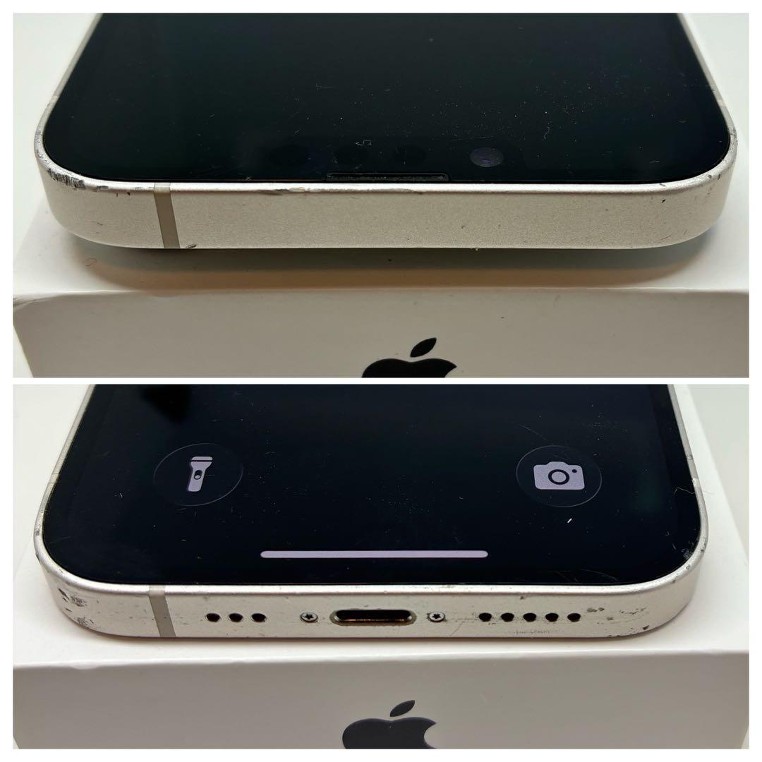 【美品】　iPhone14 128㎇ ホワイト　SIMフリー　新品電池