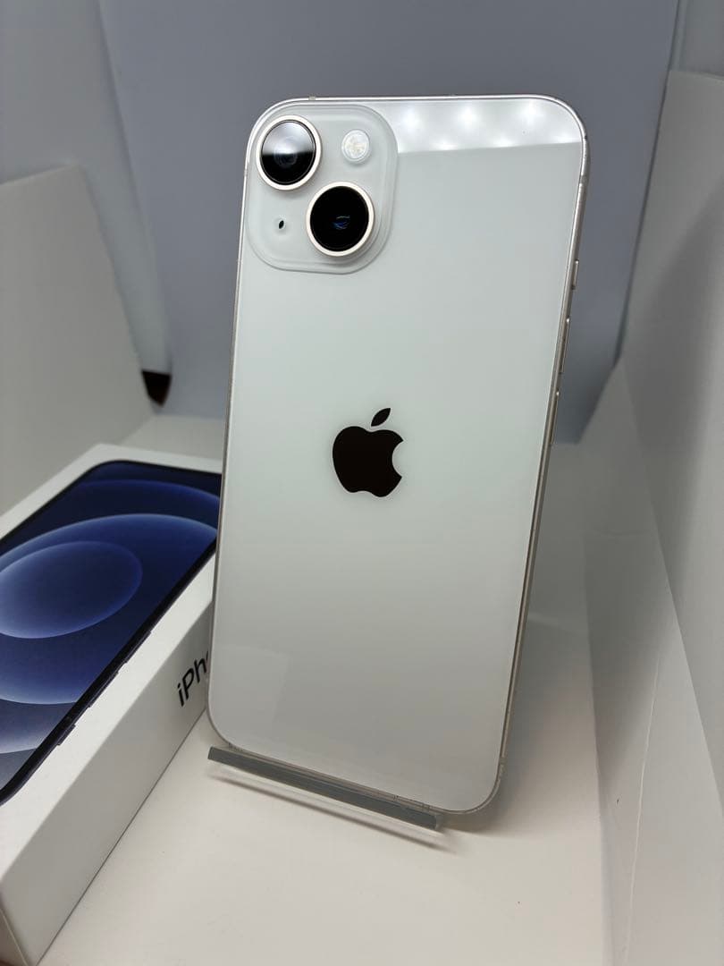 【美品】　iPhone14 128㎇ ホワイト　SIMフリー　新品電池