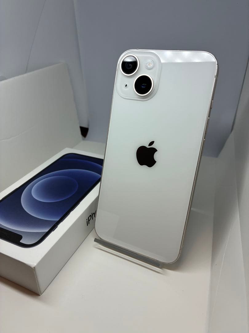 【美品】　iPhone14 128㎇ ホワイト　SIMフリー　新品電池