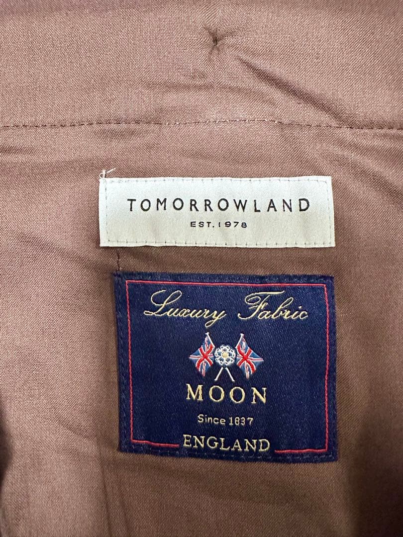 TOMORROWLAND シェットランド　ツイード　2プリーツ　トラウザーズ