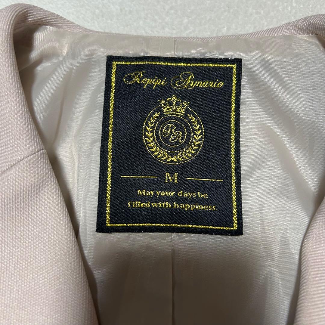 【未使用級】レピピアルマリオ　人気のセーラー襟　セットアップ　ピンクベージュ　M